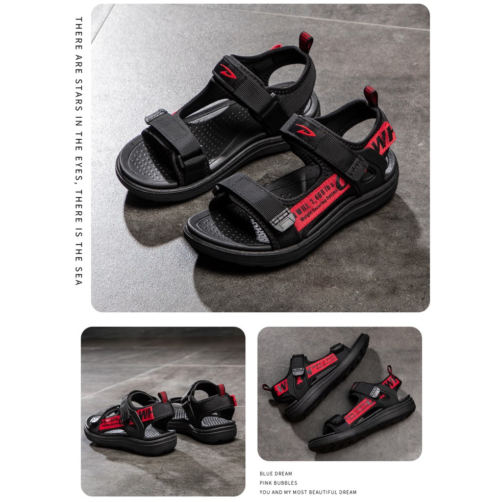 Sandal 2 Quai Bé Trai Đi Học  (4-14 tuổi) SD55 Thoải mái thoáng khí dáng đẹp và sành điệu - Hàng Xuất Hàn - Có Ảnh Thật