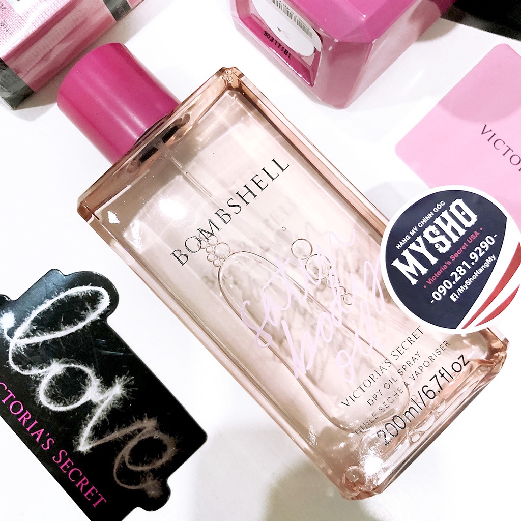 Xịt thơm cơ thể dạng dầu Bombshell hương Chanh dây tím, Hoa mẫu đơn Shangri-la và Phong lan vani 200