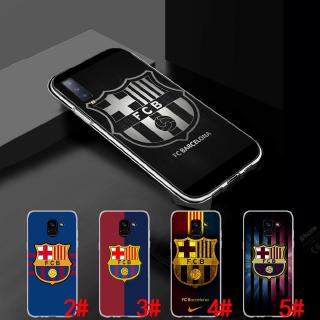 Ốp điện thoại TPU mềm in logo barca cho Samsung A5 A6 Plus A7 A8 A9 2017 2018 M10 M20 M30 M40 83A
