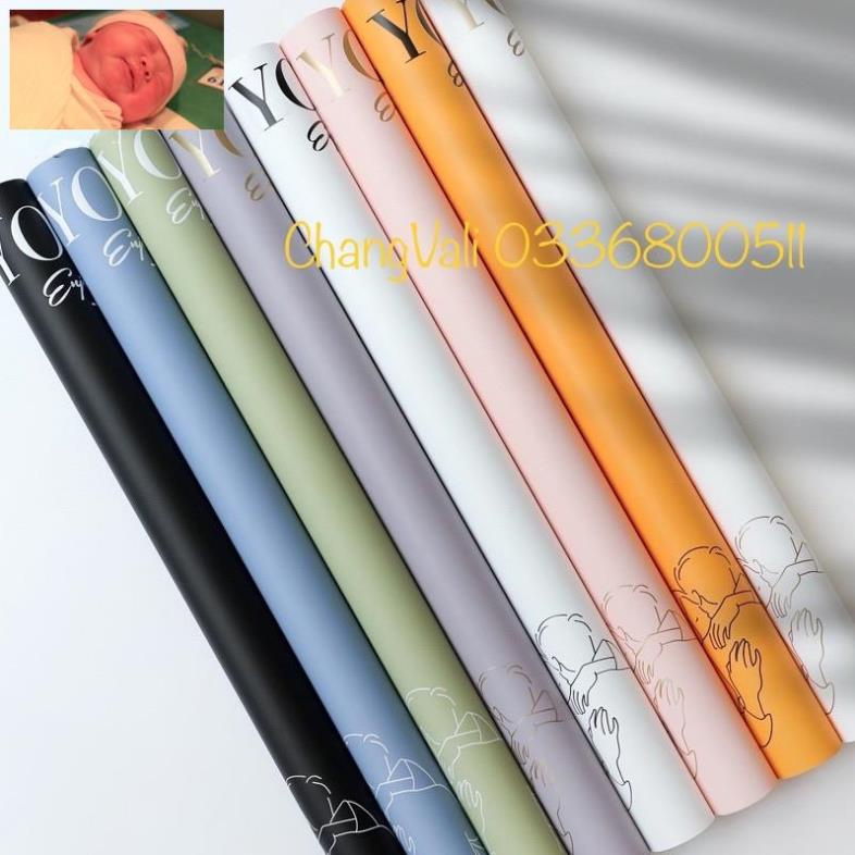 Sỉ tập 20 tờ giấy gói hoa IN CHỮ LOVE YOU-loại dày sịn  siêu đẹp