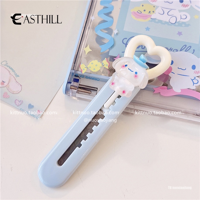 Dao Cắt Giấy Không Hộp Hình Hoạt Hình Sanrio Hellokitty My Melody Cinnamoroll Dễ Thương