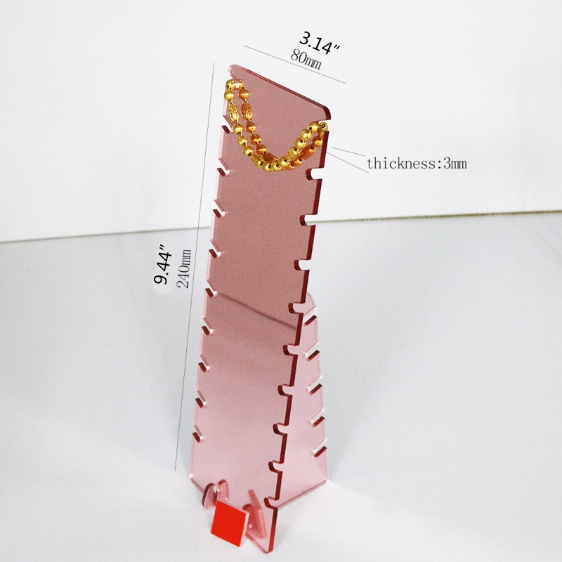 Giá Đỡ Trưng Bày Trang Sức Bằng Nhựa Màu Vàng Hồng Sang Trọng