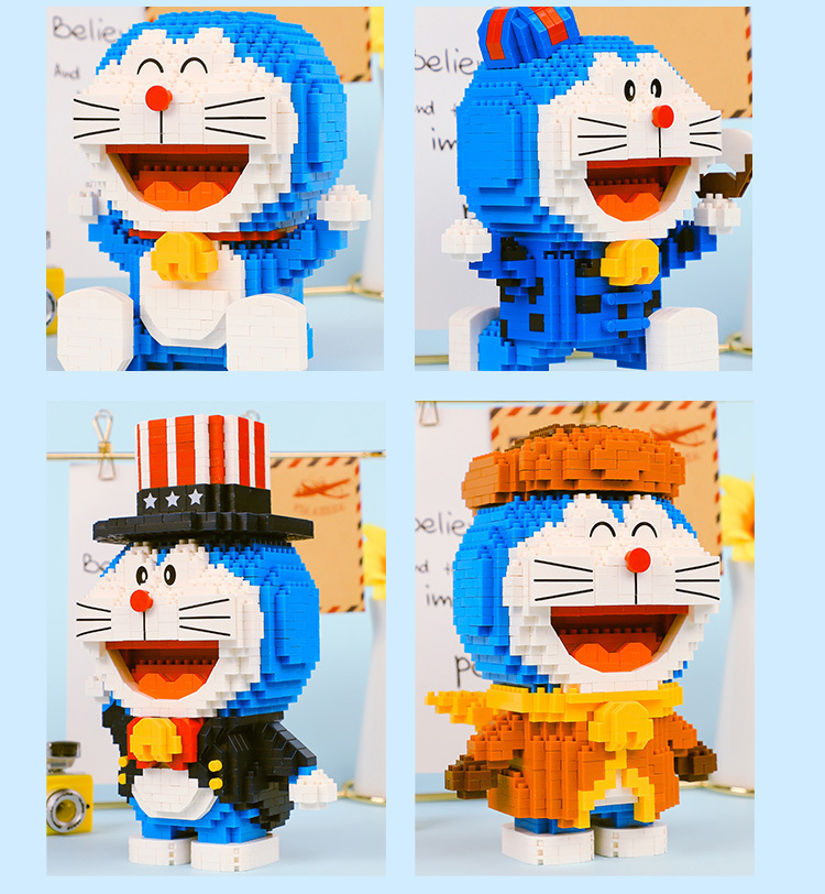 Bộ Đồ Chơi Lắp Ráp Mô Hình Doraemon Sáng Tạo Cho Bé