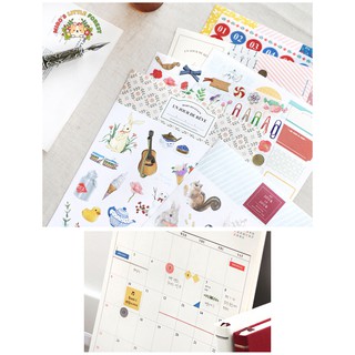 SET 9 TẤM STICKER DIARY DECO PACK VER.5 | S52