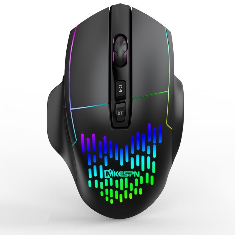Chuột led gaming không dây X11 -  Bluetooth + Wireless 2.4G - Pin sạc cổng typeC - Chống ồn - chống mỏi cổ tay