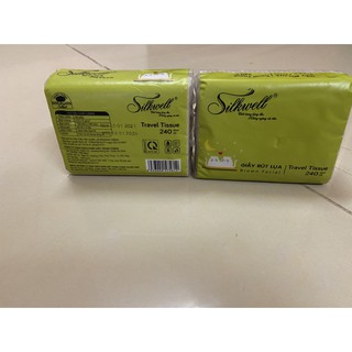Giấy rút lụa than tre  SILKWELL -10 gói (240 tờ/1 gói)