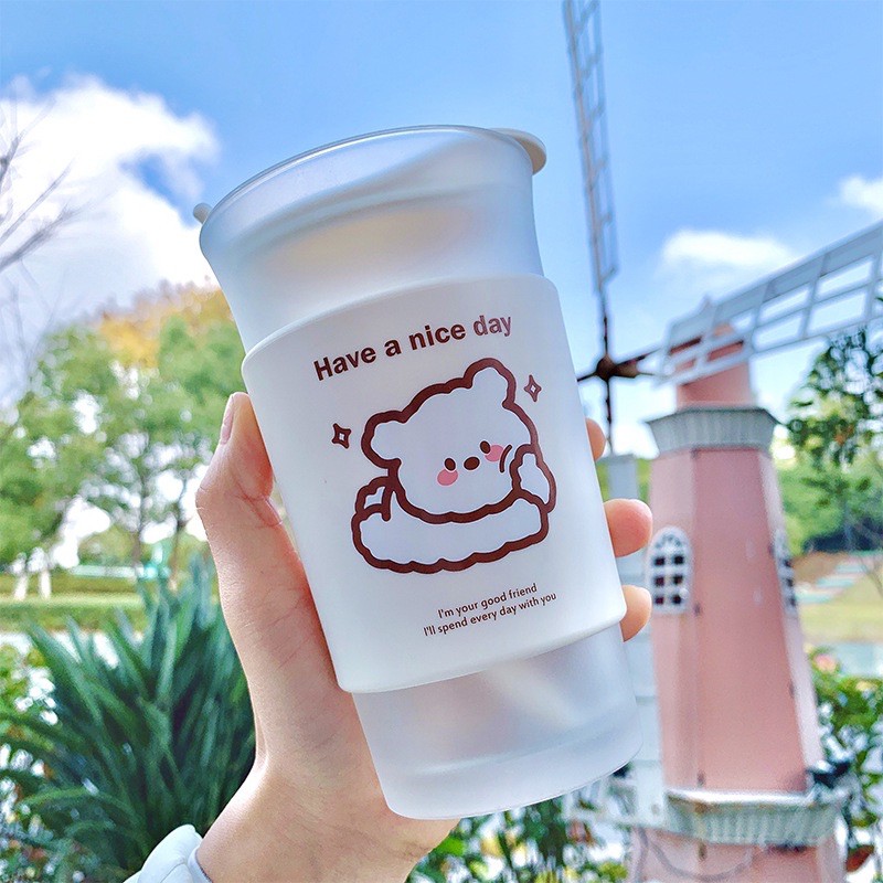 ly thủy tinh hình gấu