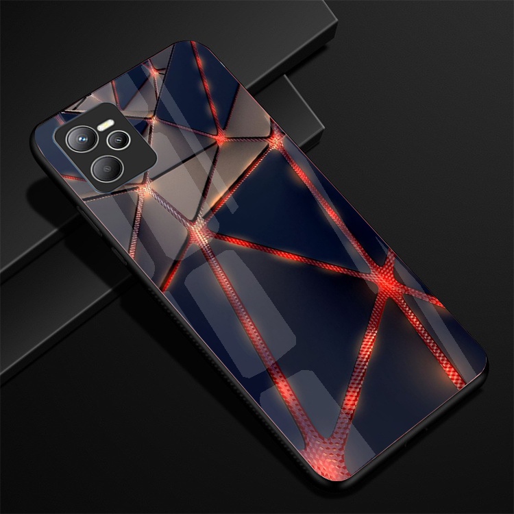 Ốp Lưng Kính REALME C35 Hình in 3D sáng bóng cao cấp