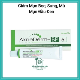 Aknederm Benzoyl Peroxide 10g - Kem giảm mụn bọc, sưng, mủ