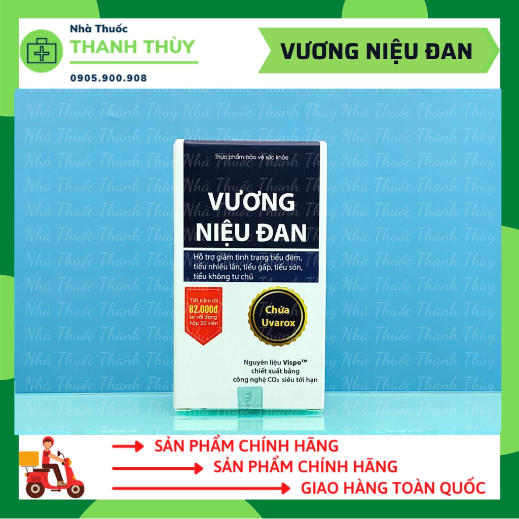 VƯƠNG NIỆU ĐAN - Hỗ Trợ Giảm Tình Trạng Tiểu Đêm, Tiểu Nhiều Lần, Tiểu Són, Tiểu Gấp, Tiểu Không Tự Chủ