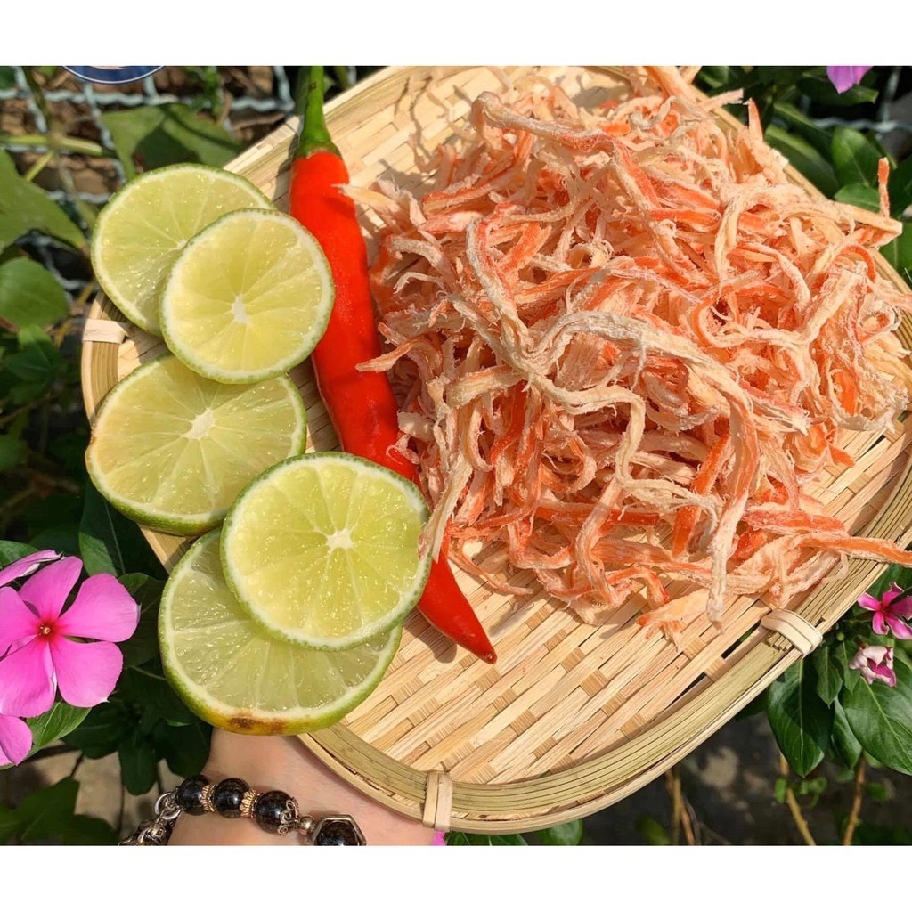 Khô mực một nắng hấp nước dừa xé sợi loại ngon, hũ pet 100g | KingFood - Thế Giới Đồ Ăn Vặt - Đồ Ăn Vặt Hà Nội