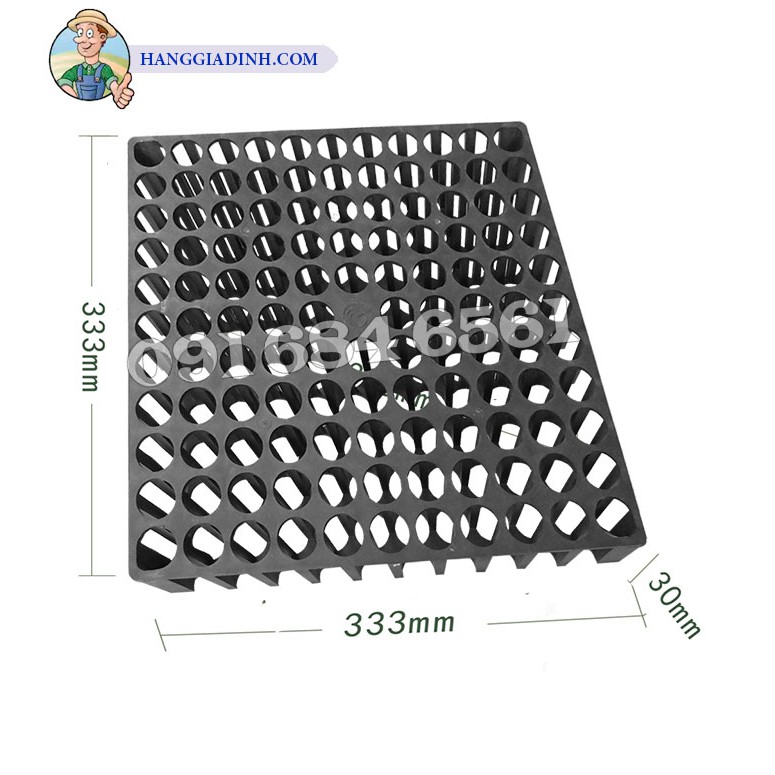 9 Vỉ nhựa thoát nước - Tấm thoát nước trồng cây (1 mét vuông)