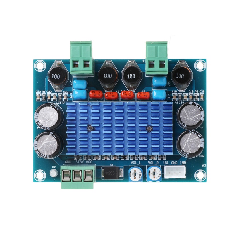 Bảng Mạch Khuếch Đại Công Suất Kỹ Thuật Số 120W XH-M572 TPA3116D2 Chassis 24V 28V 120W