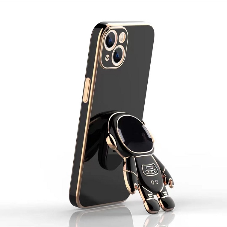 Ốp Điện Thoại Mạ Điện Hình Phi Hành Gia Có Giá Đỡ Cho iPHONE13 12 11 pro max