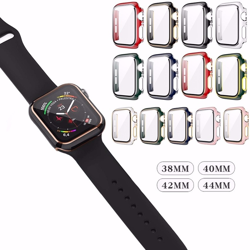 Kính cường lực bảo vệ toàn màn hình cho đồng hồ Iwatch 44mm 40mm 38mm 42mm 6 / Se / 5 / 4 / 3 / 2 / 1
