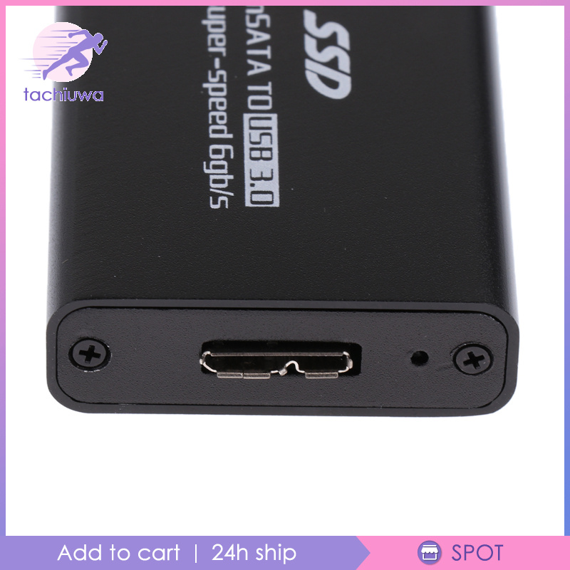 Hộp Chuyển Đổi Ổ Cứng Ngoài Msata Ssd Sang Usb 3.0 6gbps Đen