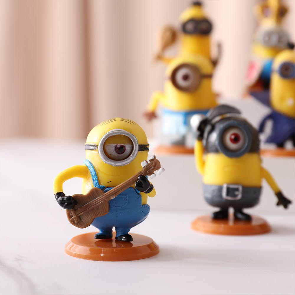 Set 10 Mô Hình Minions 3D Hoạt Hình Trang Trí Nhà Cửa