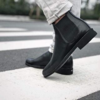 Giày chelsea boot nam da mờ