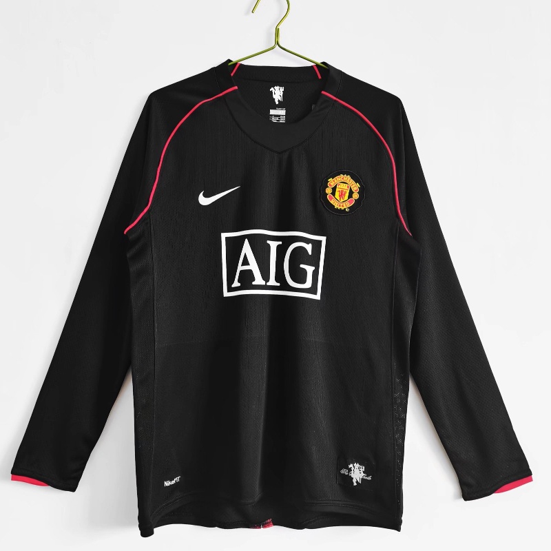 Áo Thun Bóng Đá Dài Tay Manchester United 2007/08