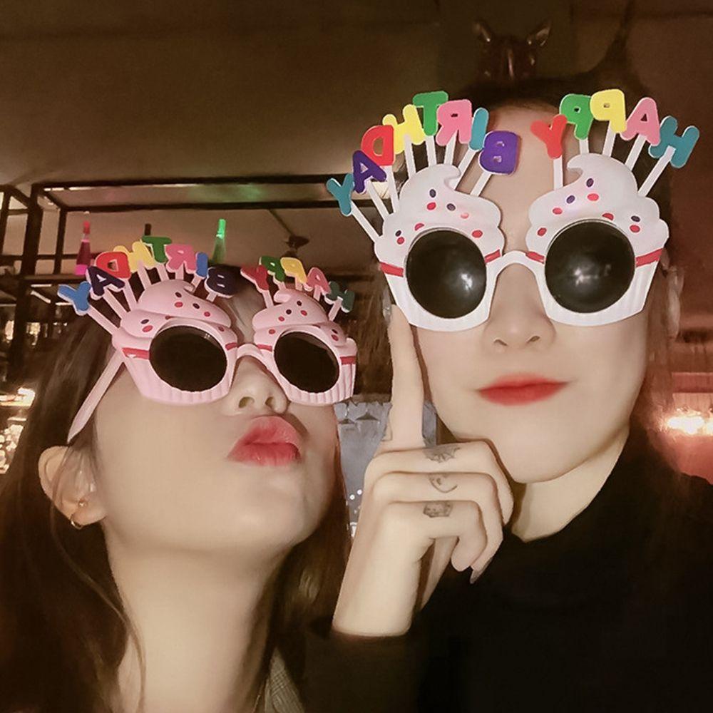 Mắt Kính Nhựa Hình Bánh Sinh Nhật Thời Trang Hàn Quốc Dành Cho Bé Gái