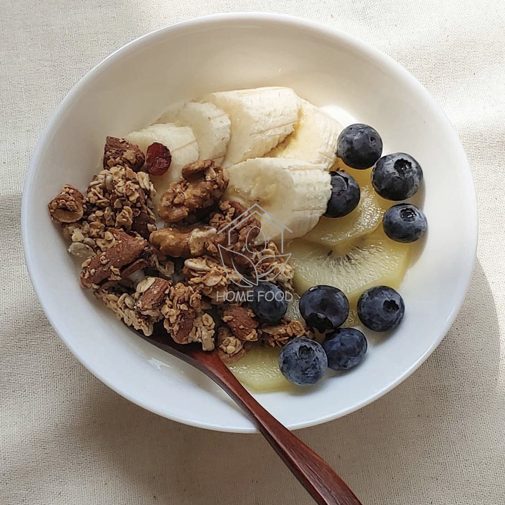 Ngũ cốc granola không đường siêu hạt (85%) nướng mật ong ăn kiêng, giảm cân - ngũ cốc eat clean, healthy - Home Food