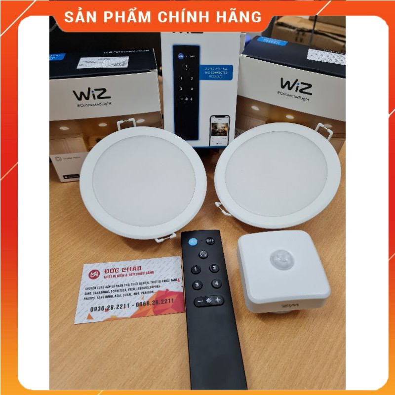 Đèn Led Âm Trần wifi 9w, 12,5w WIZ đổi màu, dim, hẹn giờ...