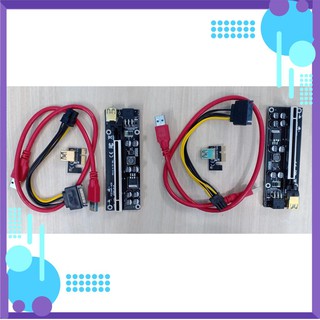 Dây riser ver009s plus 8 tụ điện chất lượng cao phiên bản gold pci-e 1x sang 16x