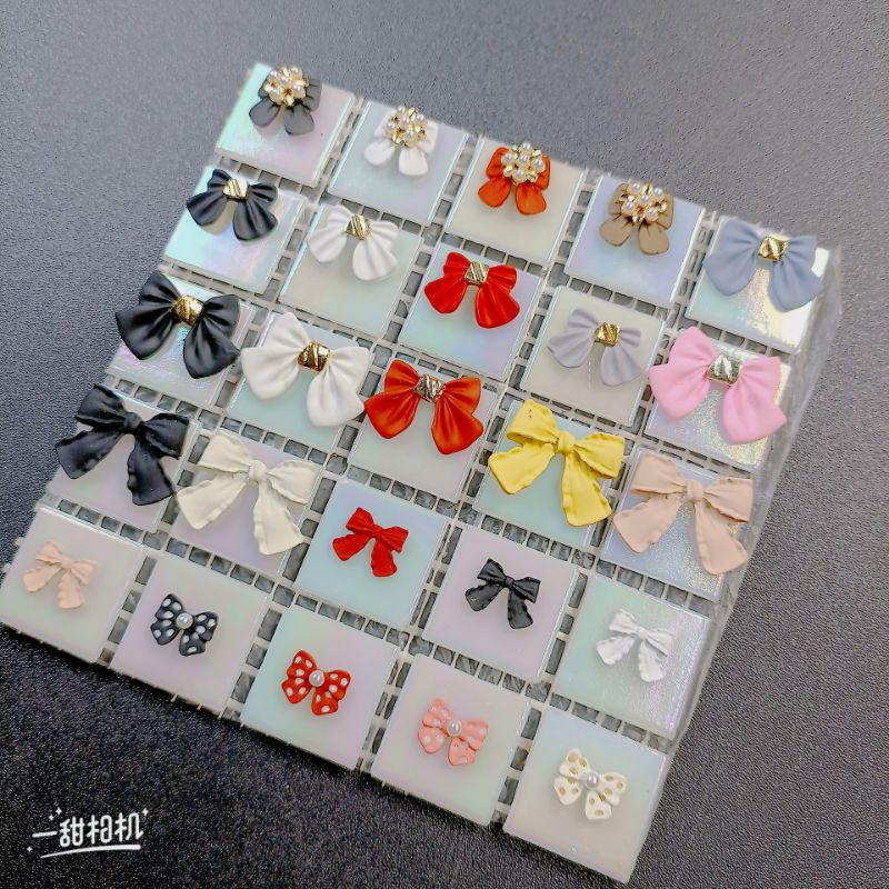 Charm nơ trang trí móng tay,charm nơ giá rẻ đủ mẫu đẹp hót