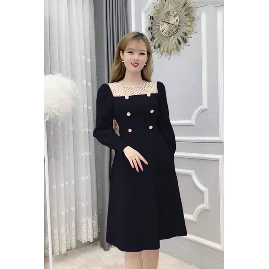 Đầm thiết kế cao cấp phối lưới 55-92ký (912)