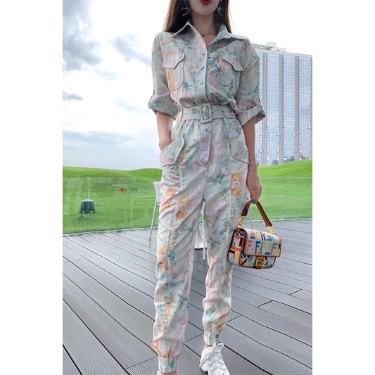 ⚡️Hàng Quảng Châu 100%⚡️ Jumpsuit dài liền thân, đồ bay, đồ liền quần dài hoa siêu xinh