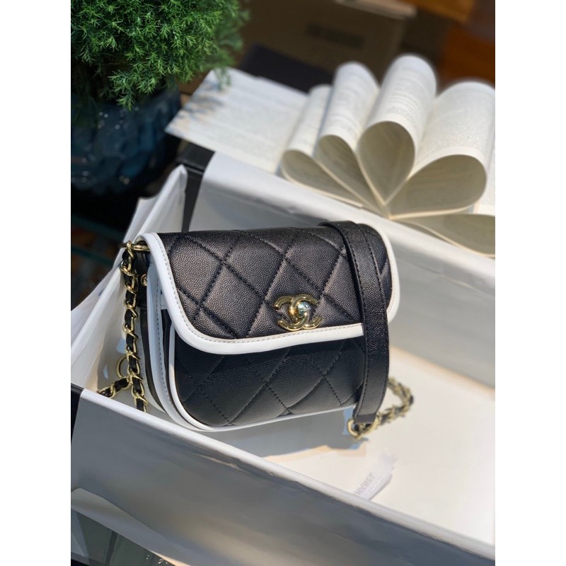 Em Chanel bầu hai màu boxnam châm 20cm đẹp mê