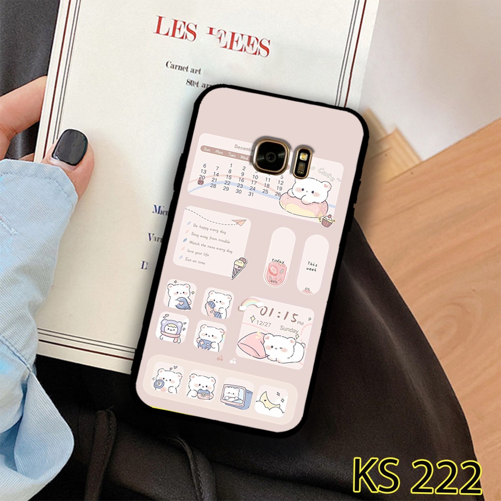 Ốp lưng Samsung Galaxy S6/S6 Edge/S7/S7 Edge in hình gấu con ngộ nghĩnh_Ốp SS S6/S6E/S7/S7E