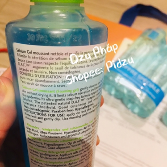 SỮA RỬA MẶT BIO SÉBIUM GEL MOUSSANT 200ml