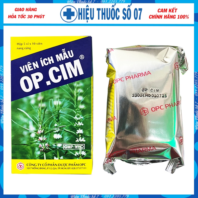 Viên uống cao ích mẫu OPC OP.CIM - hộp 50 viên