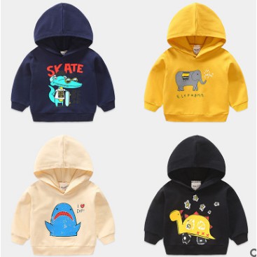 Áo nỉ bé❤️FREESHIP❤️ Áo Nỉ Hoddie Quảng Châu Có Mũ Siêu ấm Cho Bé