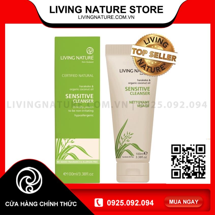 [Living Nature Vietnam] Sữa rửa mặt cho da nhạy cảm Sensitive Cleanser - Living Nature