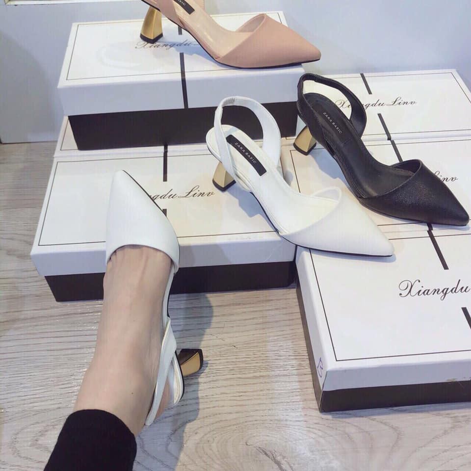 Guốc tiểu thư bít mũi đế 5cm ( kèm ảnh thật)