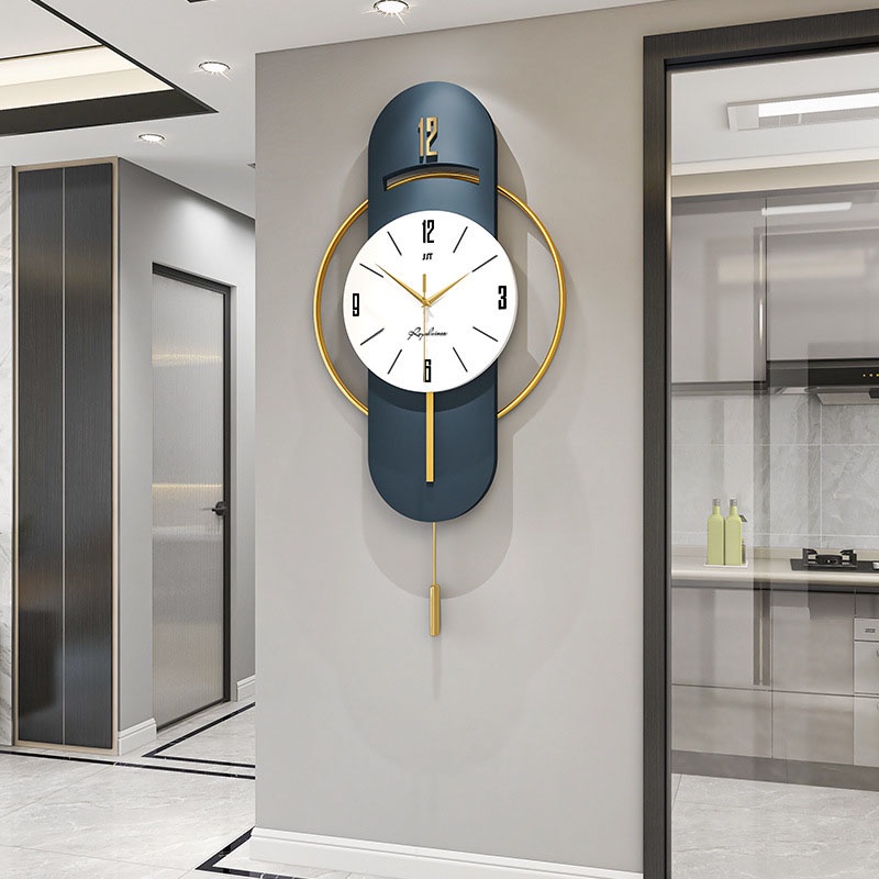Đồng hồ quả lắc treo tường phong cách bắc âu độc lạ sang trọng, đồng hồ treo tường trang trí decor phòng NPR13