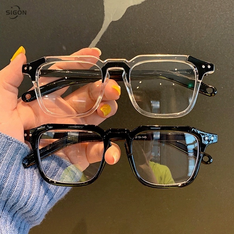 Kính Mát Gọng Nhỏ Họa Tiết Da Báo Thời Trang Cho Nữ Hộp lớn  Kính vuông Kính khung màu đen