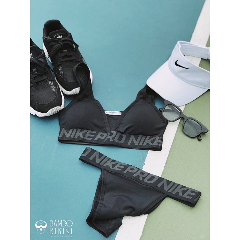 BIKINI THỂ THAO 2 MẢNH BA LỖ CẠP CHỮ MẶC THỜI TRANG (BAMBO BIKINI) | BigBuy360 - bigbuy360.vn