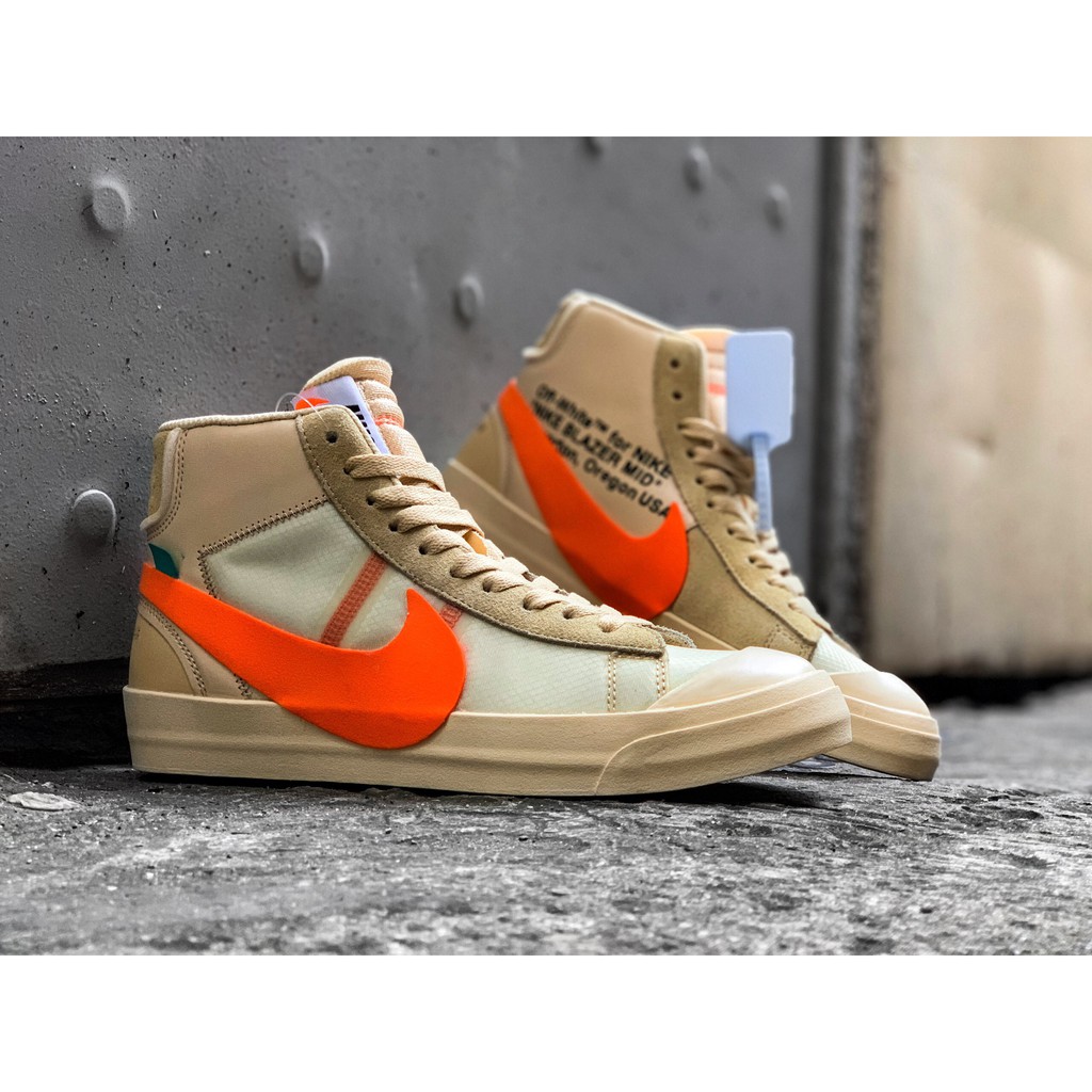 Giày NlKE Jordan 1 x OFF White ( vàng)