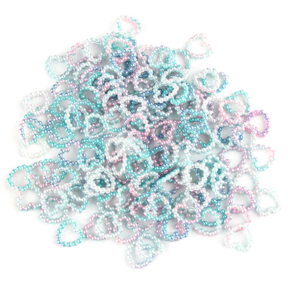 Ốp Lưng Phẳng In Hình Trái Tim DYRUIDOJ|Phụ Kiện Trang Trí Móng / Điện Thoại Màu Gradient Xinh Xắn