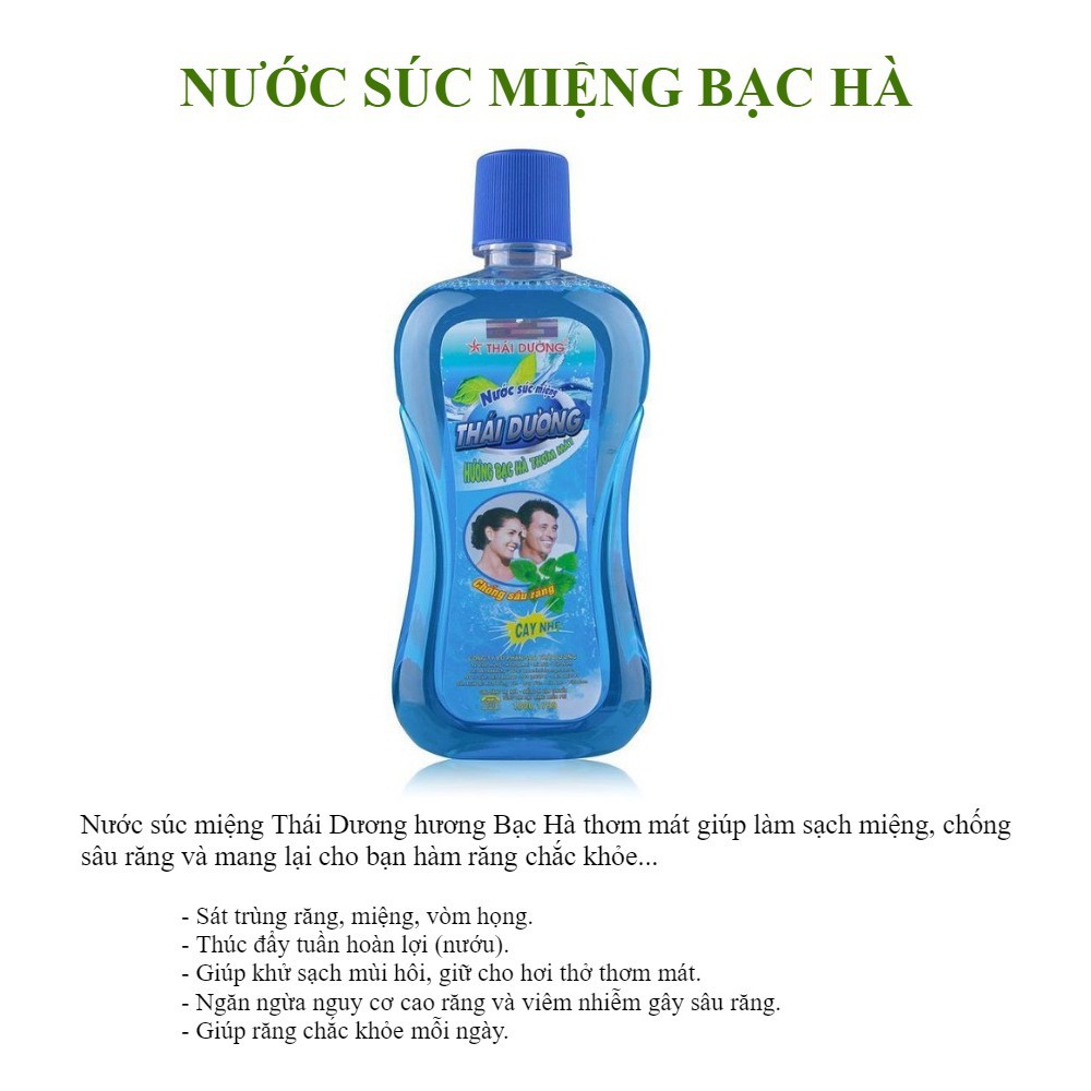 Nước Súc Miệng Thái Dương Hương Bạc Hà 500ml - CVSPharmacy