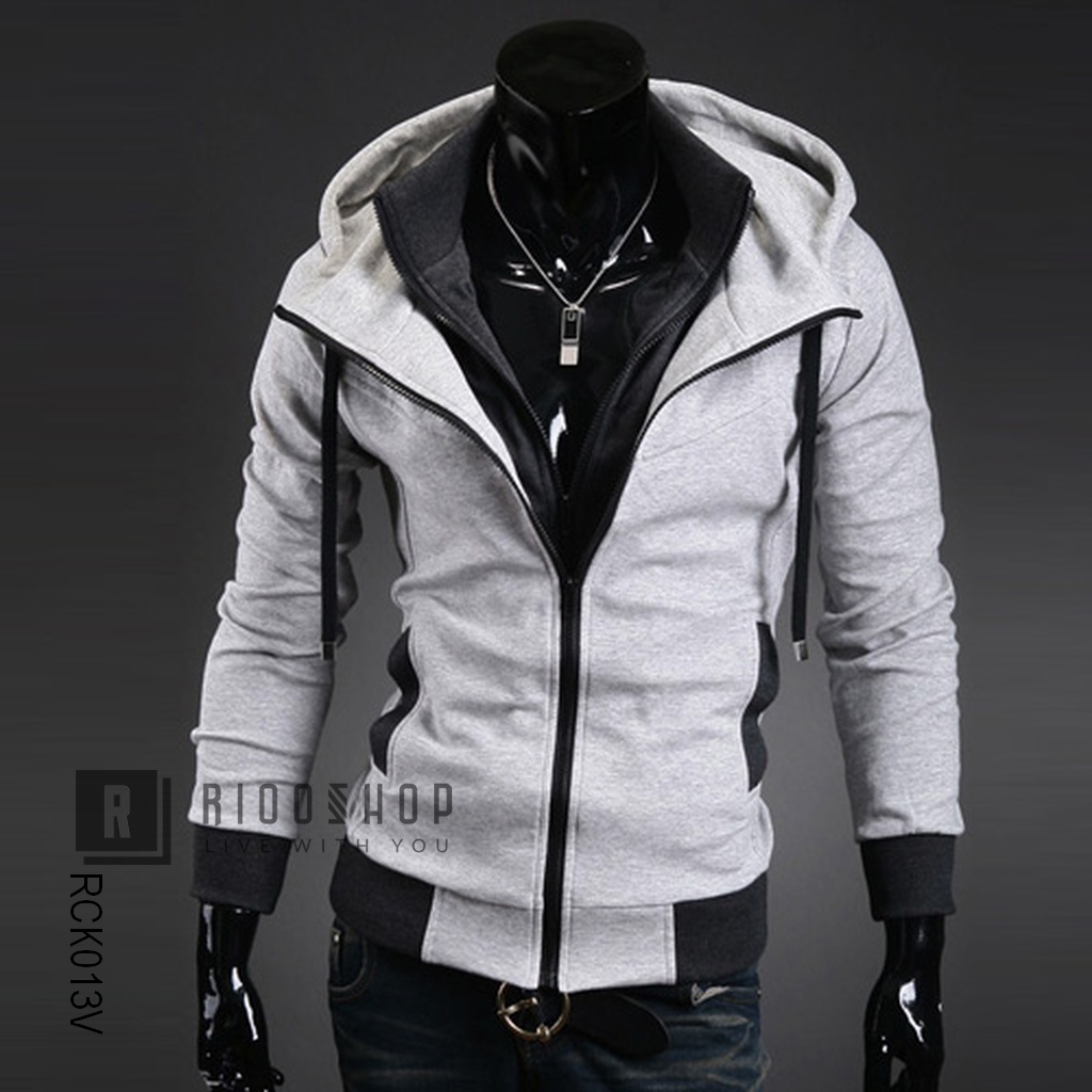 Áo khoác nỉ đẹp có nón 2 lớp cao cấp mới phong cách Hàn Quốc RCK013