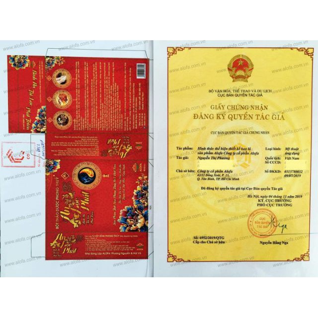 Bột thảo dược phong thủy Alofa