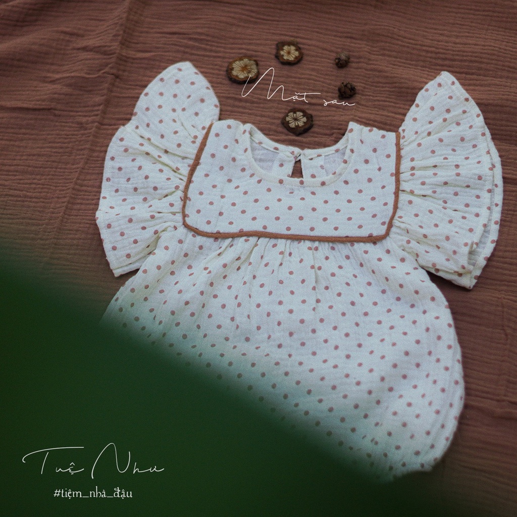 Tuệ Như - romper và set quần bí may thủ công