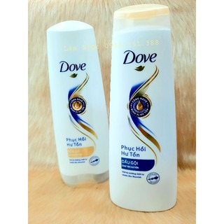 [FREESHIP] Dầu Gội/Xã DOVE Phục Hồi tóc Hư Tổn 330ml phục hồi hư tổn, cung cấp dưỡng chất tóc mềm mượt