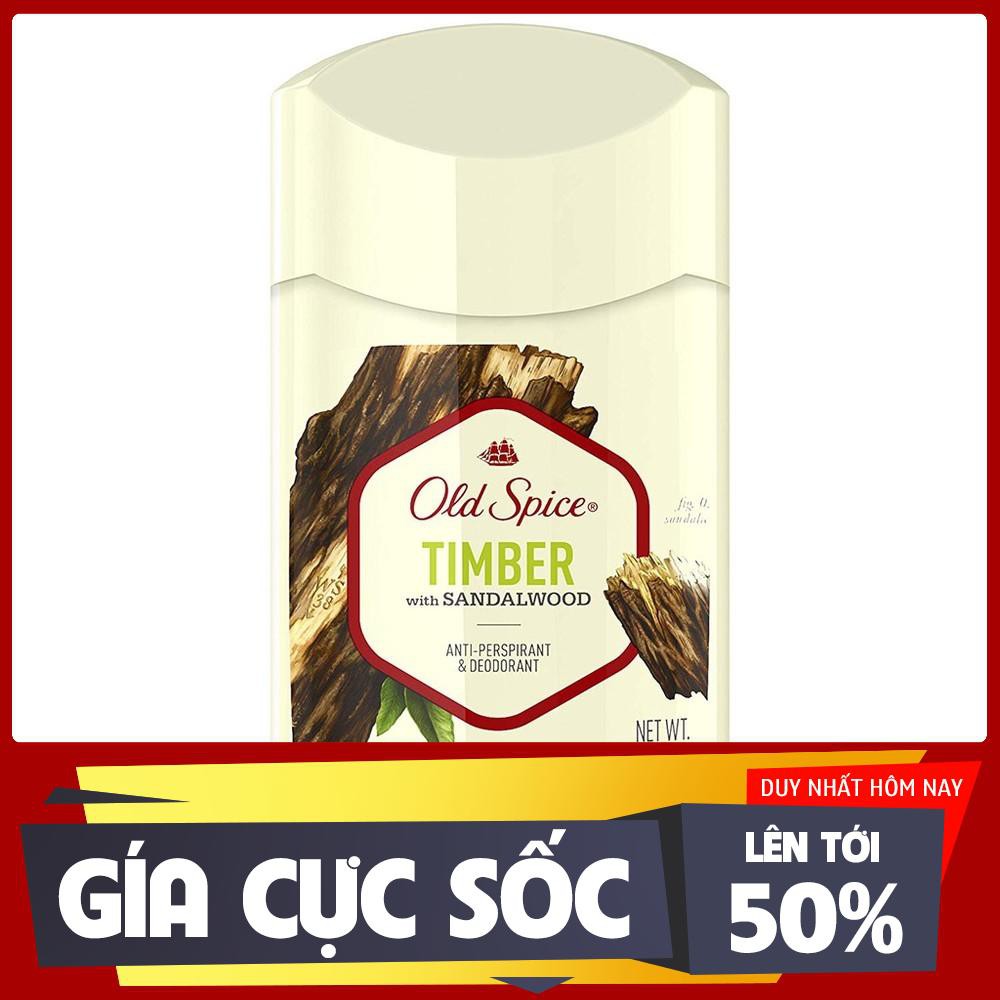 Lăn Sáp Khử Mùi Old Spice TIMBER ANTI PERSPIRANT 73g ( Sáp Trắng ) - Hàng nhập khẩu