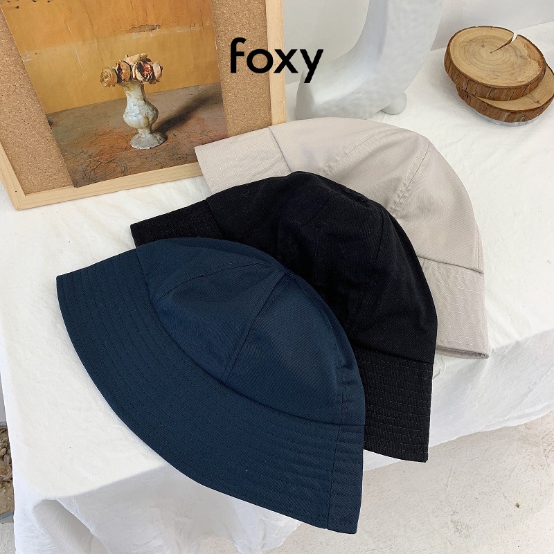 Mũ Bucket Nữ Nón Bucket Nữ FOXY Nhiều Màu Basic Phong Cách Hàn Quốc - FOY005