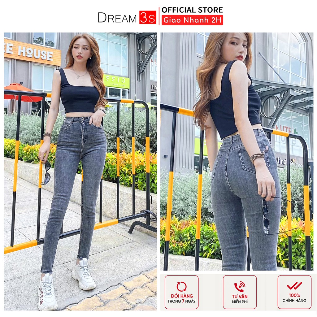Quần Jean Nữ Lưng Cao Co Giãn Quần Jeans Dáng Ôm Nâng Mông Hack Dáng G11
